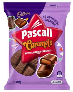 Australian Cadbury Pascall Caramels 160g RRP 5.99 CLEARANCE XL 4.99
